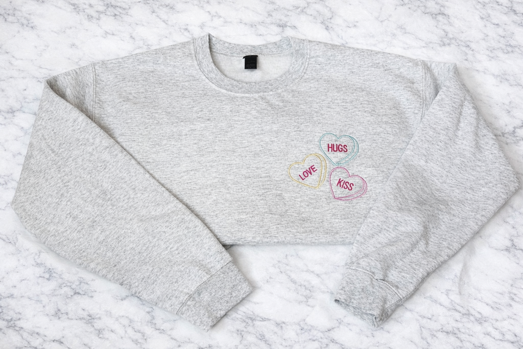 Candy Hearts Crewneck