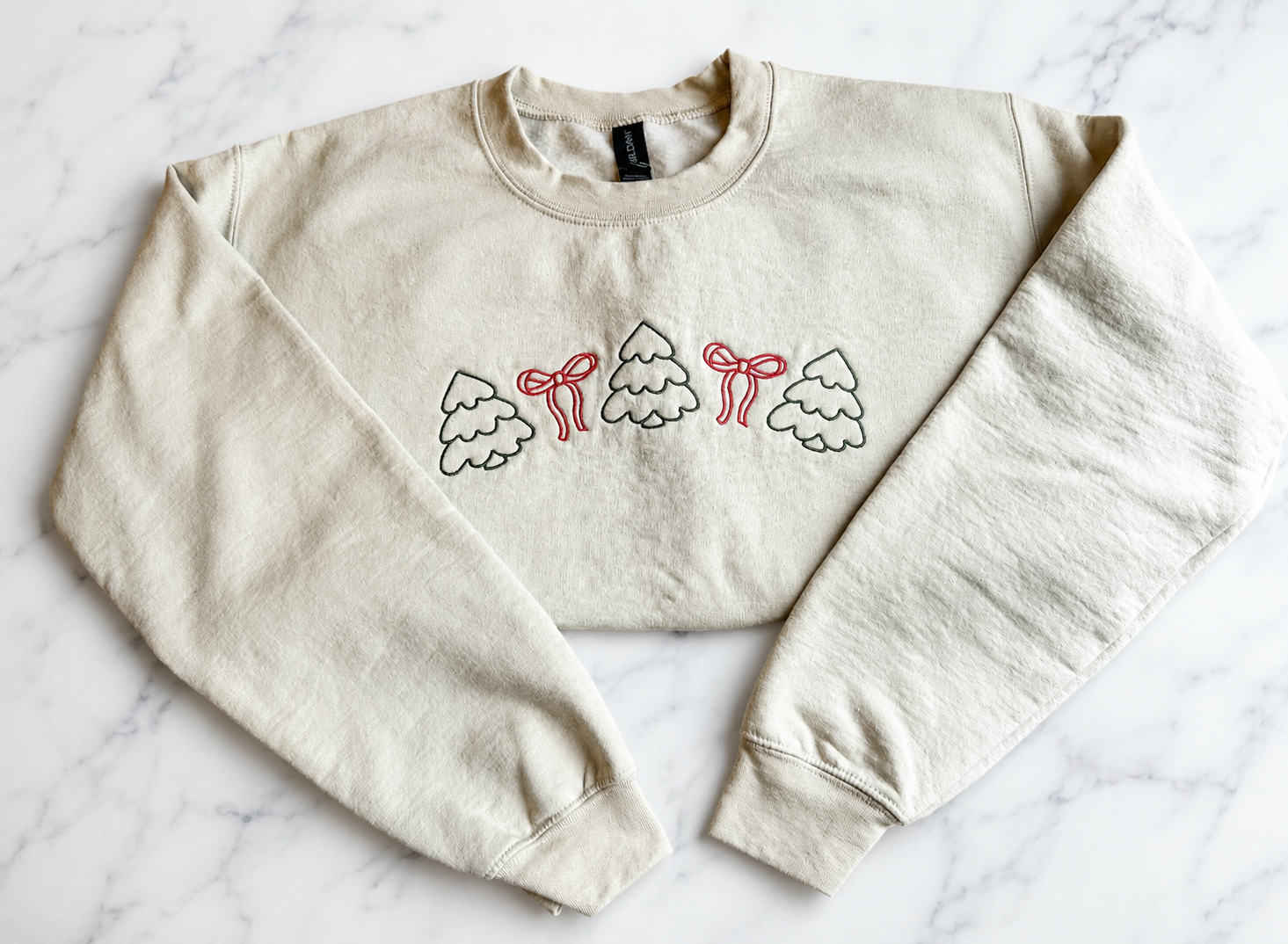 Christmas Tree Bow Crewneck