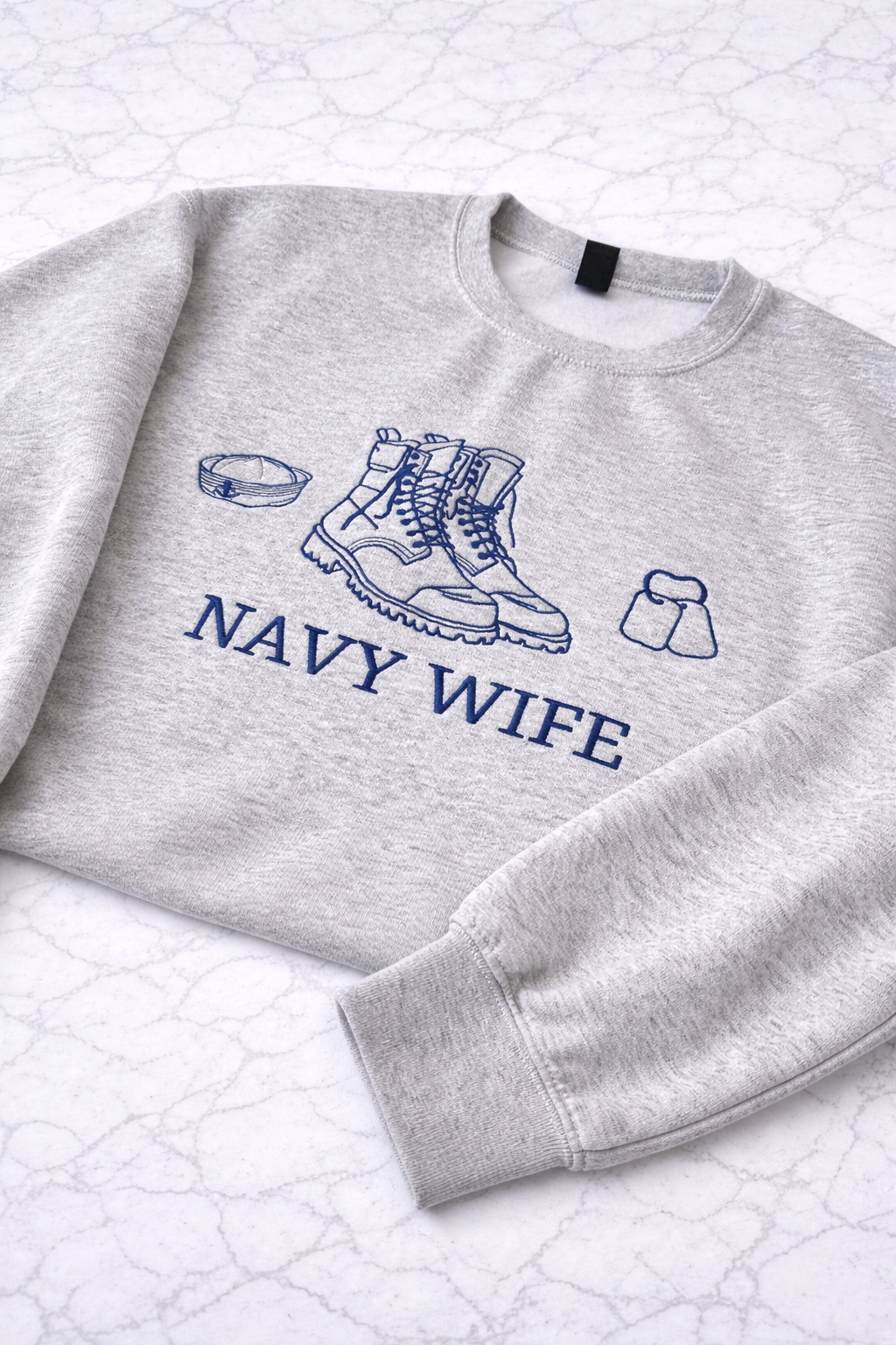 Navy Icons Family Crewneck | Custom Military Family Sweatshirt