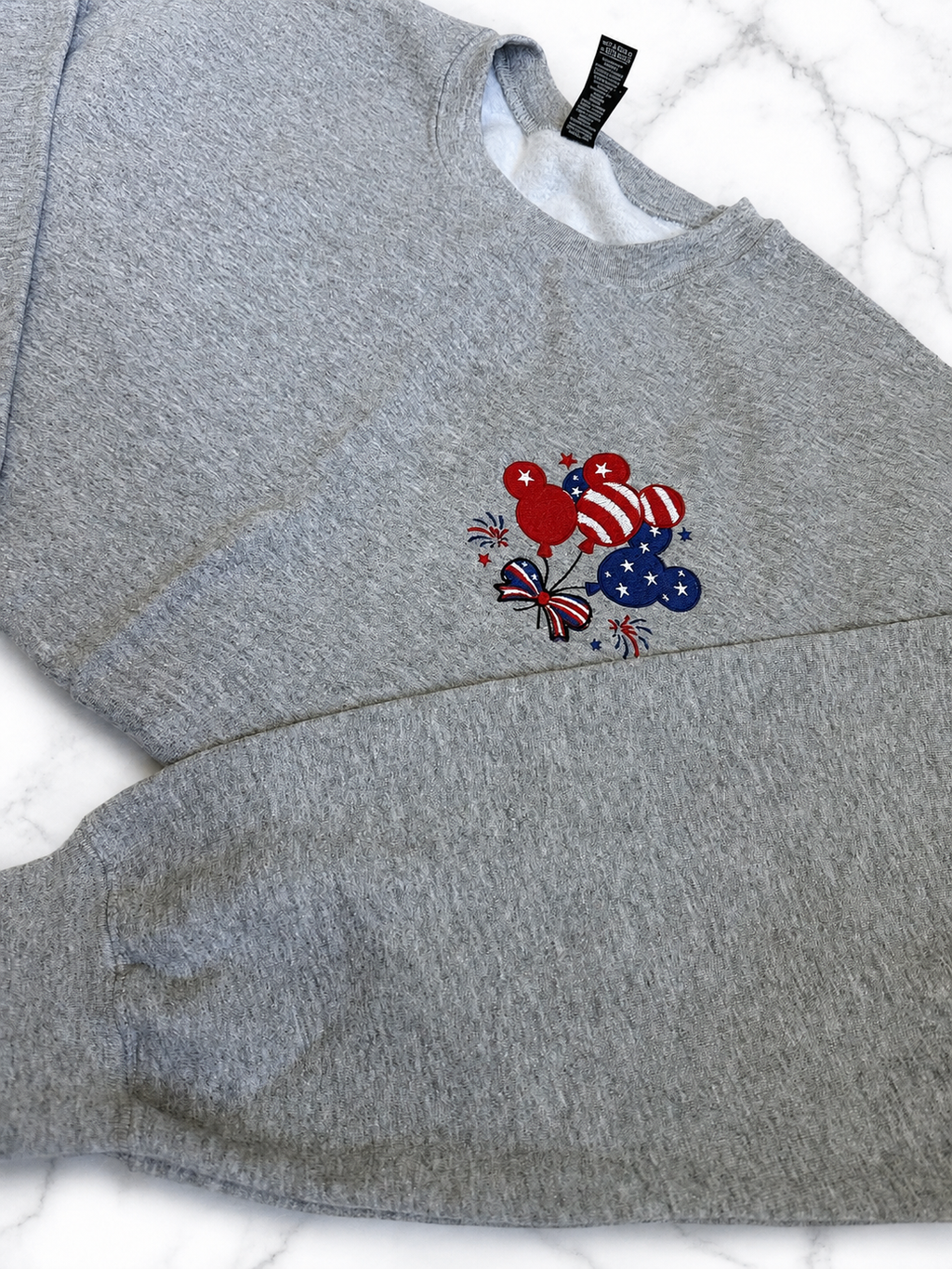 Patriotic Mickey Balloons Crewneck