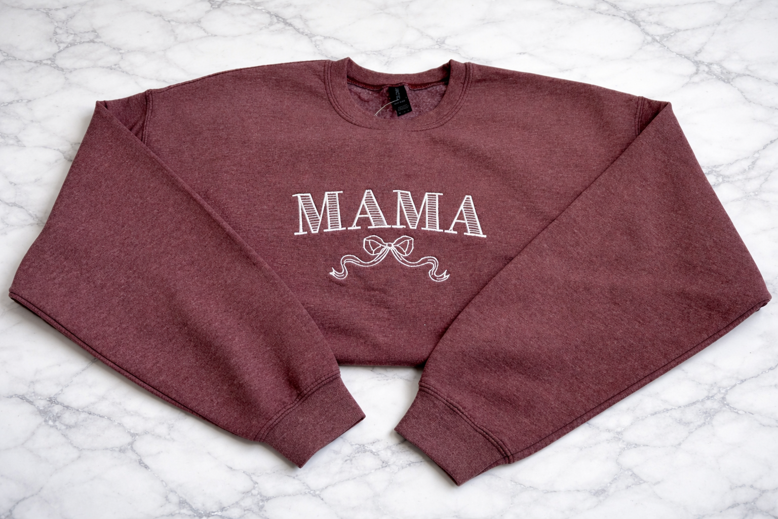 Mama With Bow Crewneck