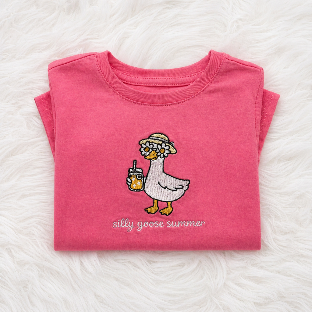 Silly Goose Summer Toddler and Kids Tee 🐥☀️