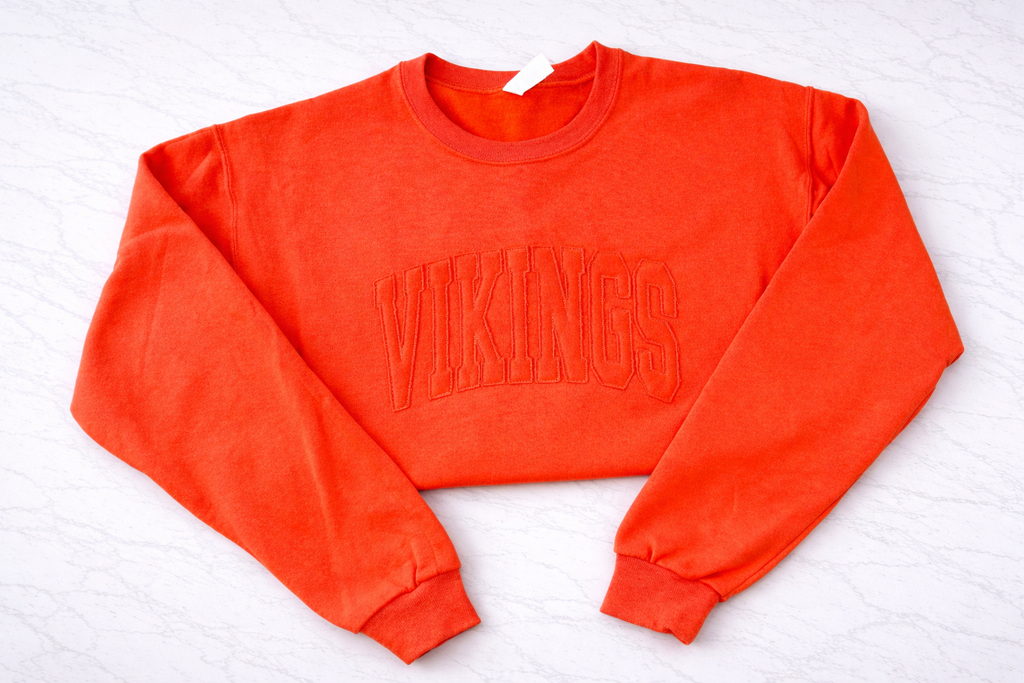 Vikings Monotone Applique Crewneck