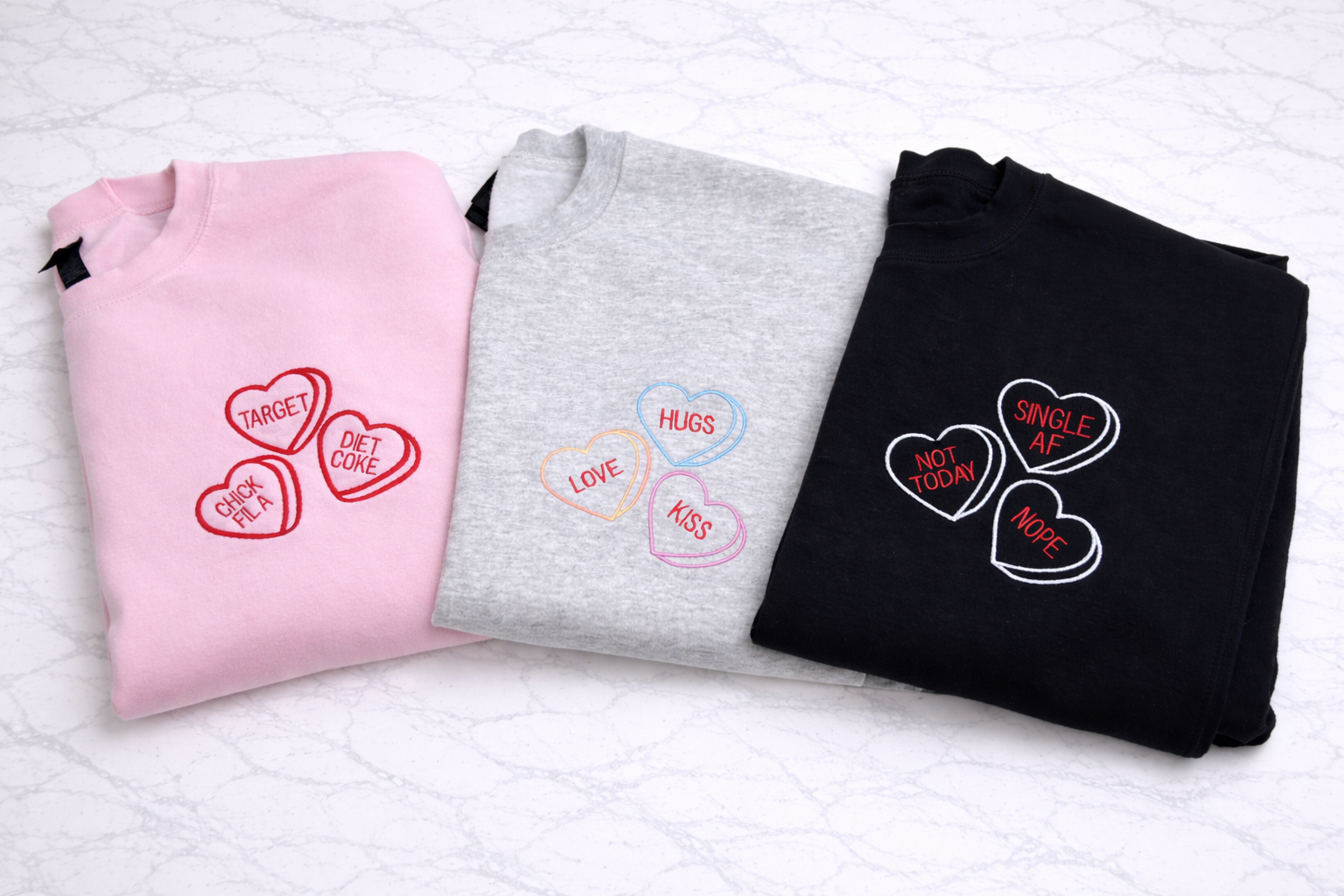 Candy Hearts Crewneck