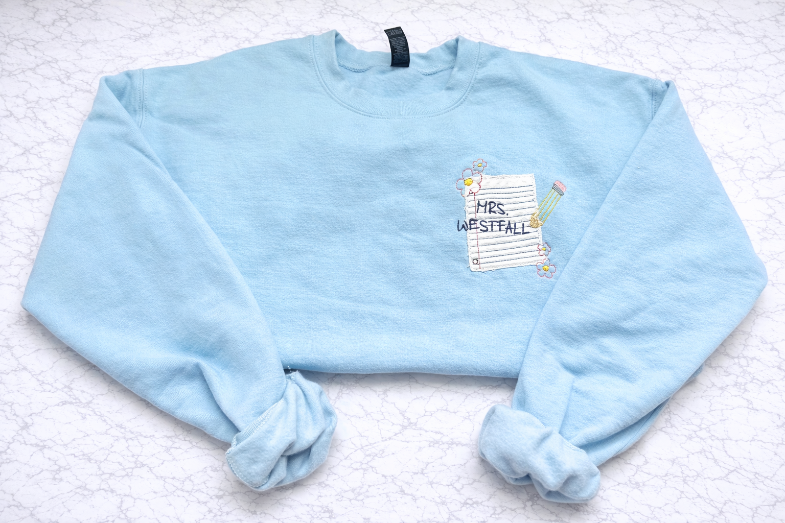 Personalized Teacher Notebook Crewneck