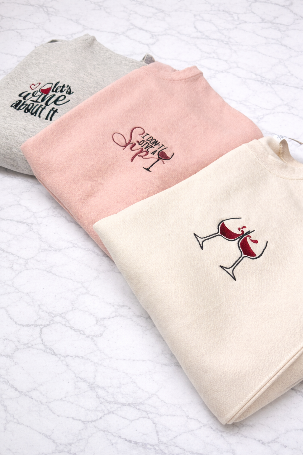 Lets Wine About It Crew Neck