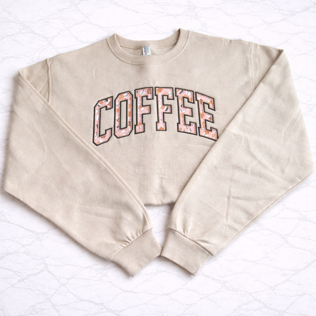 Coffee Applique Crewneck
