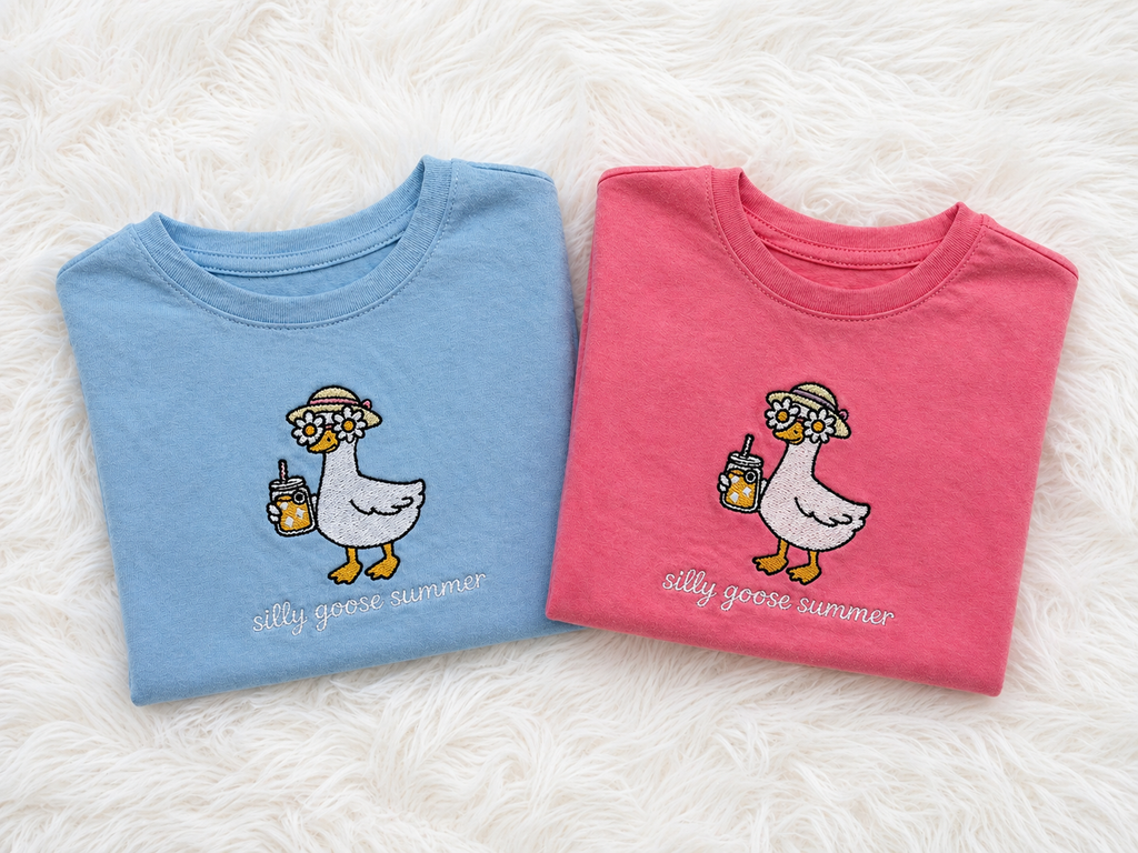 Silly Goose Summer Toddler and Kids Tee 🐥☀️