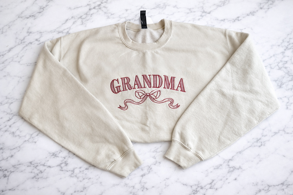 Grandma With Bow Crewneck