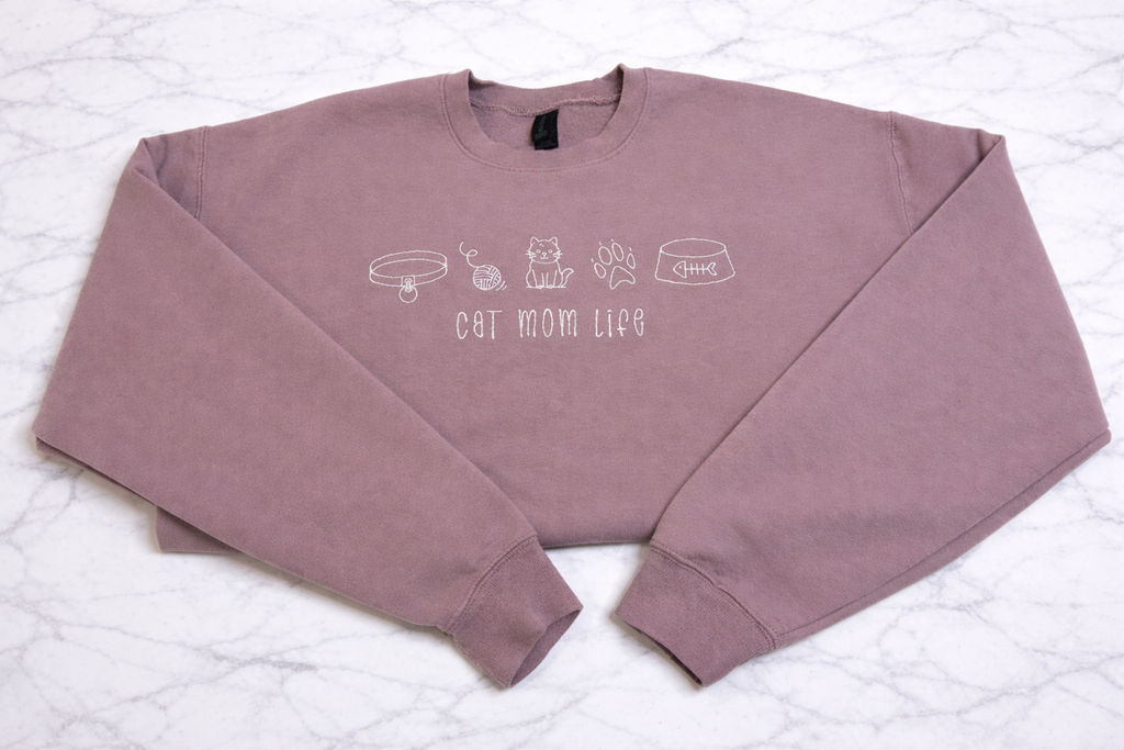 Cat Mom Life Crewneck