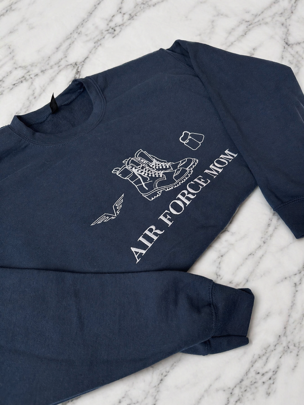 Air Force Family Embroidered Crewneck
