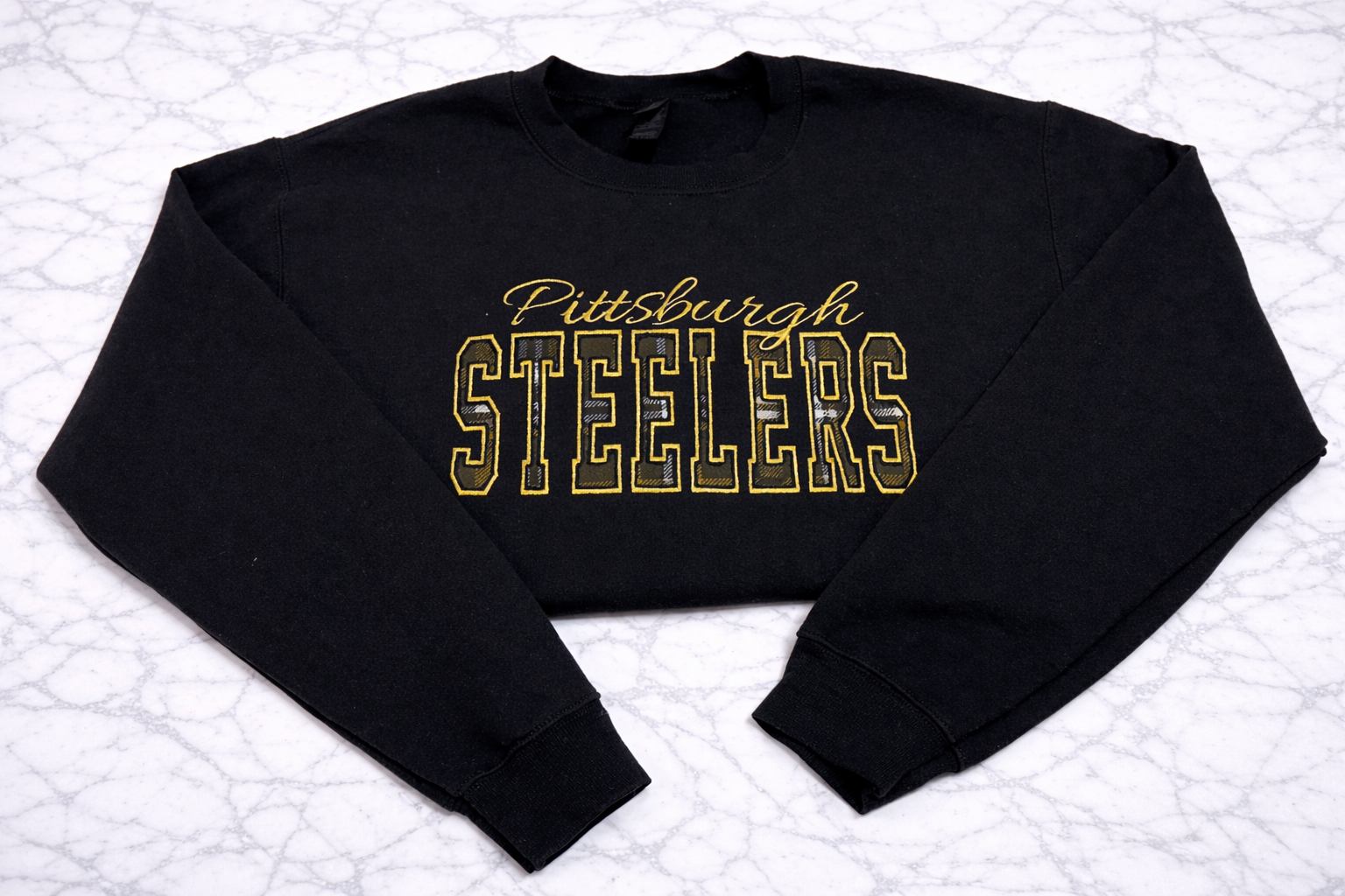 Pittsburgh Steelers Flannel Crewneck
