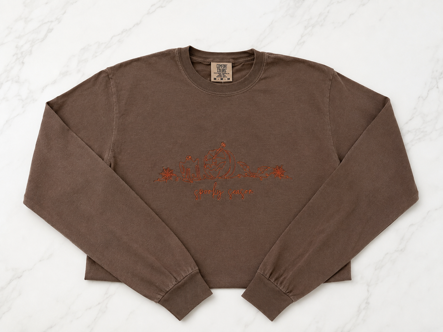 Spooky Season Line Art Long Sleeve Tee