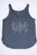 USA Floral Tank