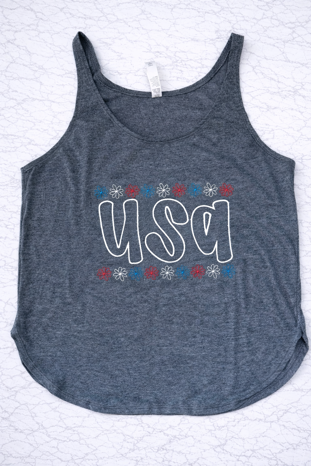 USA Floral Tank