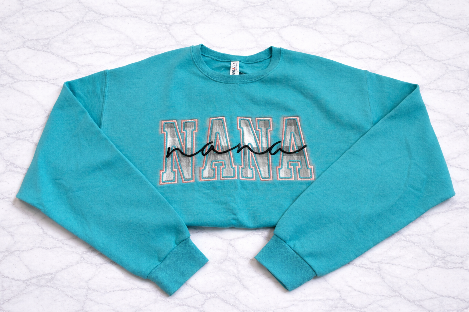 The Sweet Script Applique Crewneck