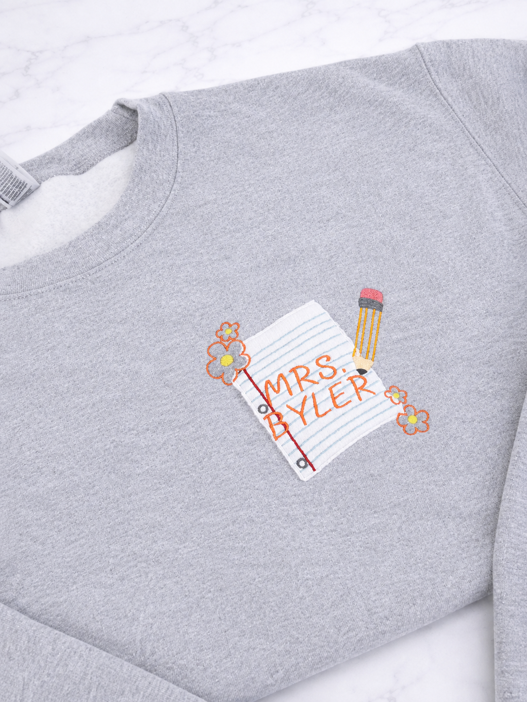 Personalized Teacher Notebook Crewneck
