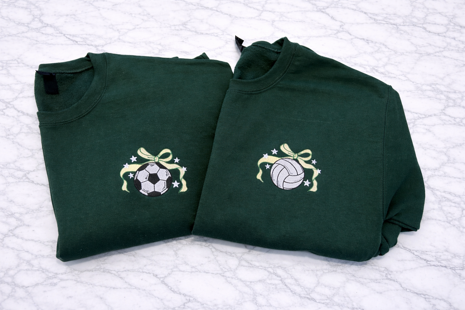 Game Day Soccer Bow Crewneck