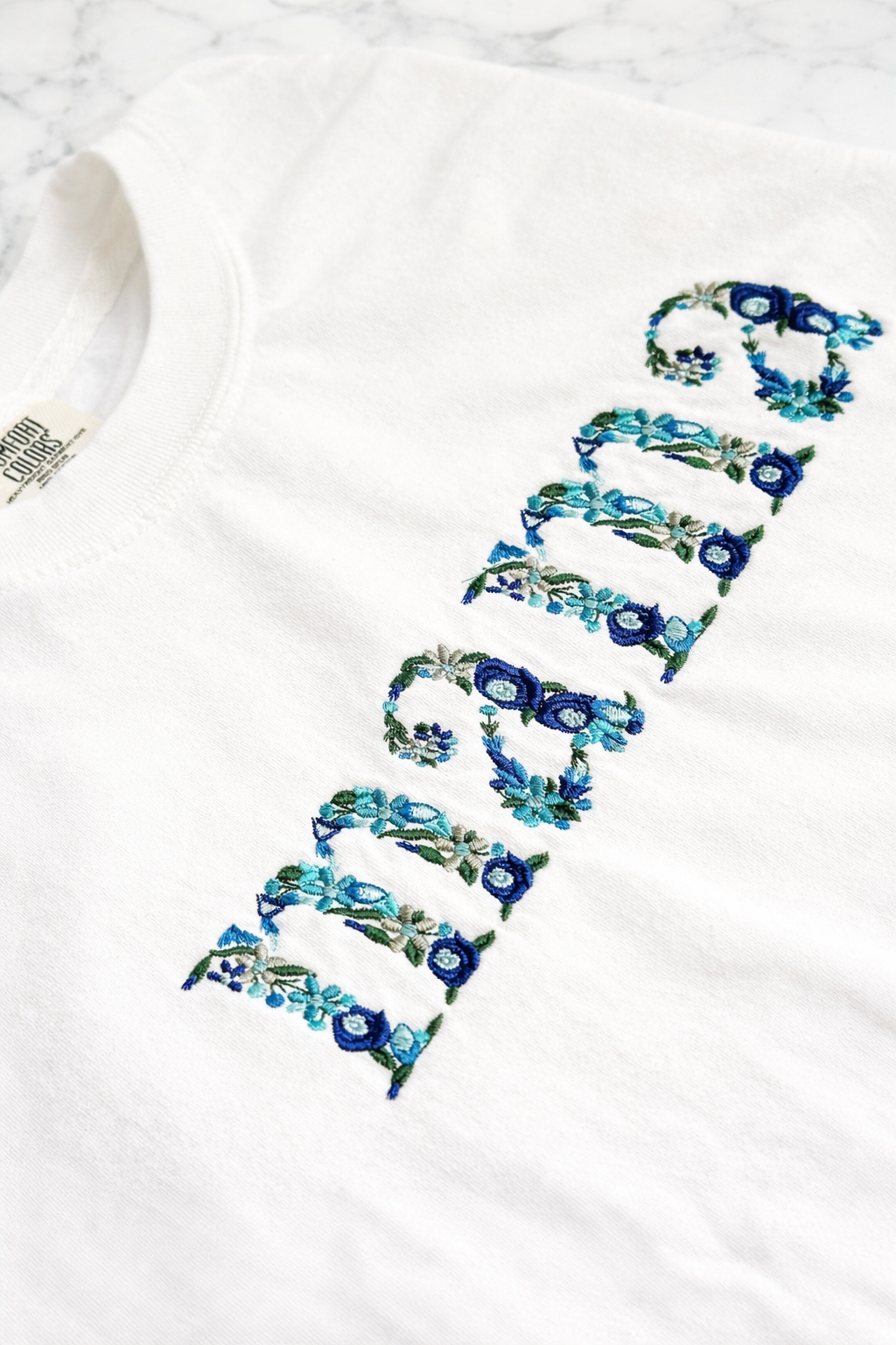 Floral Wording Crewneck