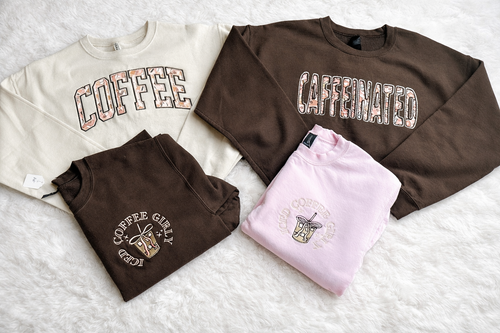 Coffee Applique Crewneck
