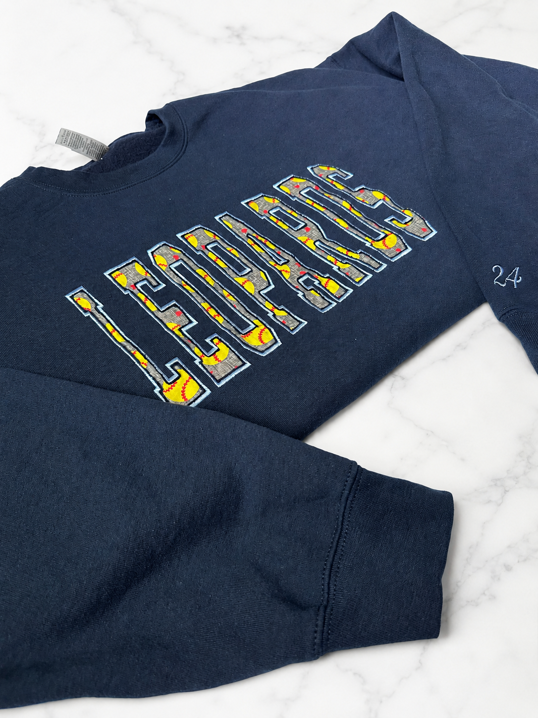 Custom School Name Softball Crewneck