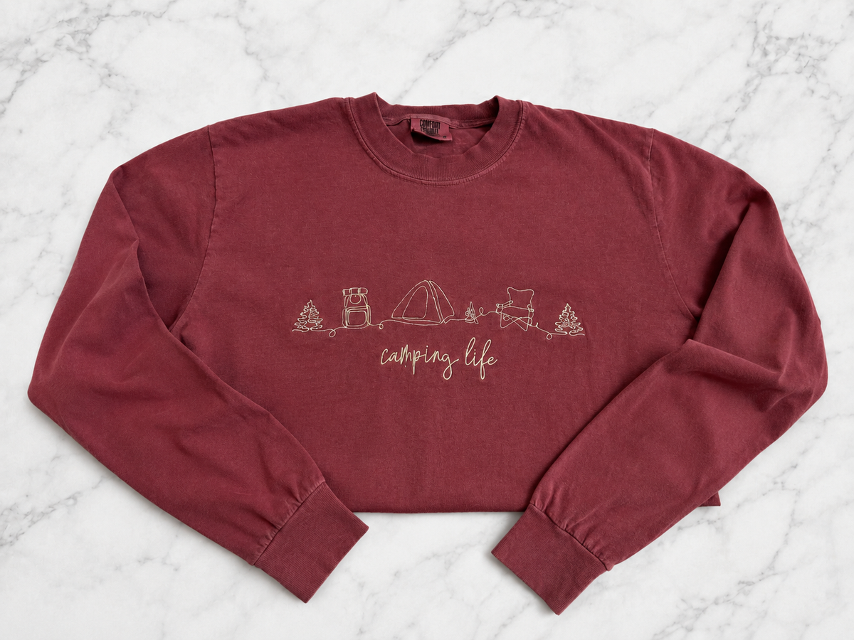 Camping Life Long Sleeve Tee