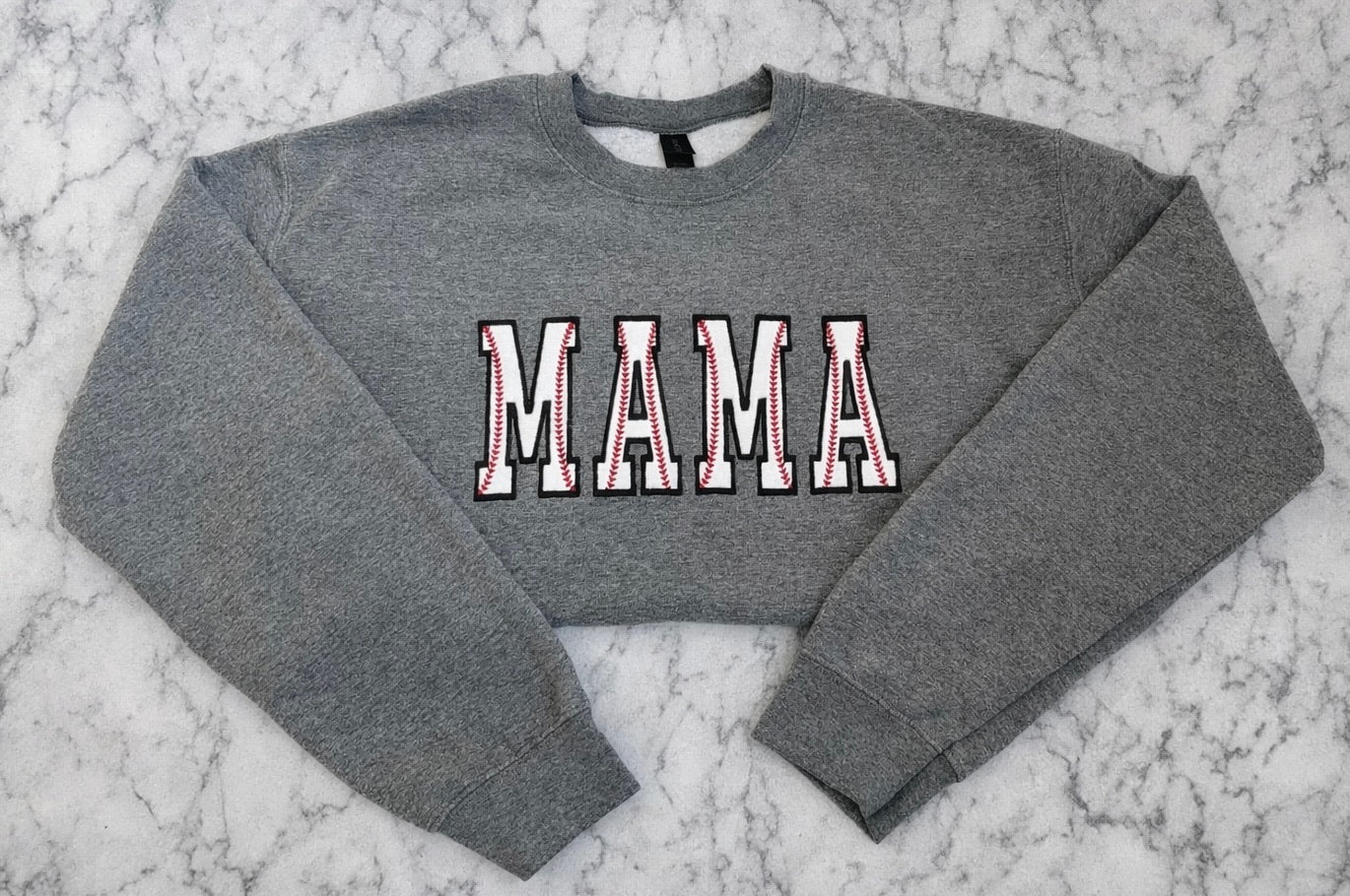 Basball/Softball Mama Applique Crewneck