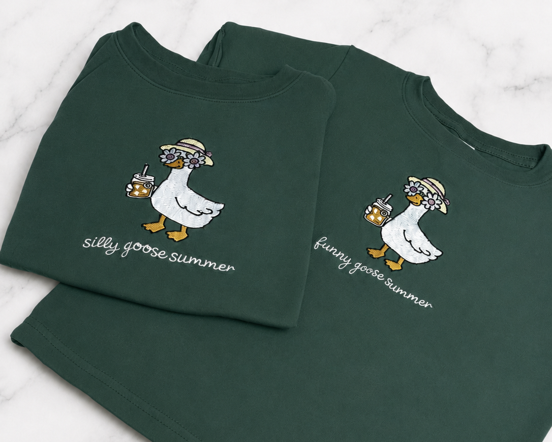 Silly Goose Summer Toddler and Kids Tee 🐥☀️