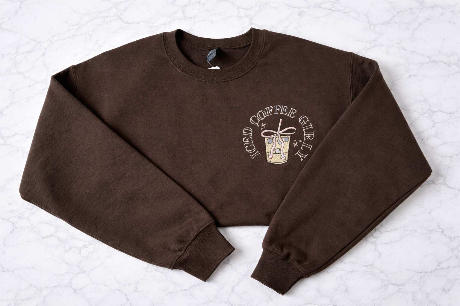 Iced Coffee Girly Crewneck