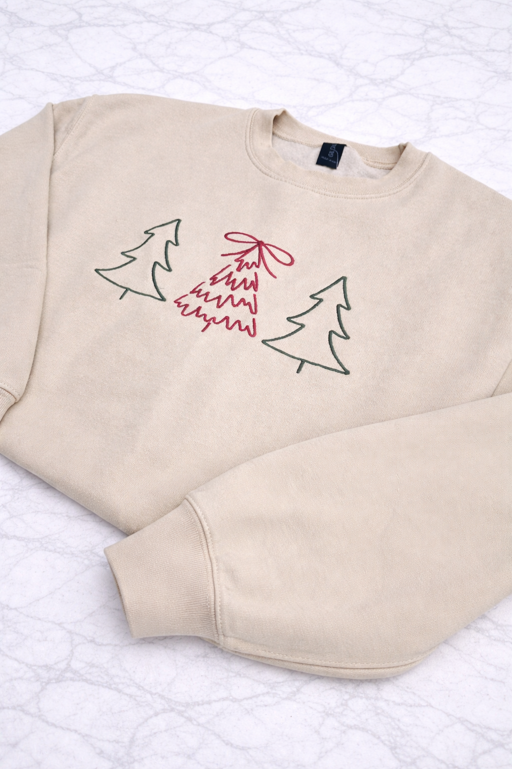 Christmas Tree Trio Crewneck