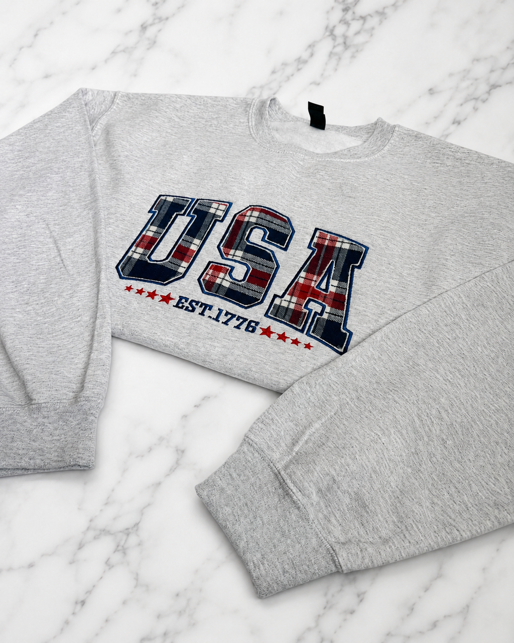 USA Reverse Applique Crewneck