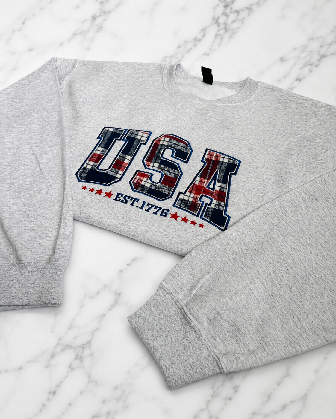 USA Reverse Applique Crewneck