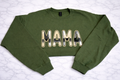 Military Green Plaid Crewneck