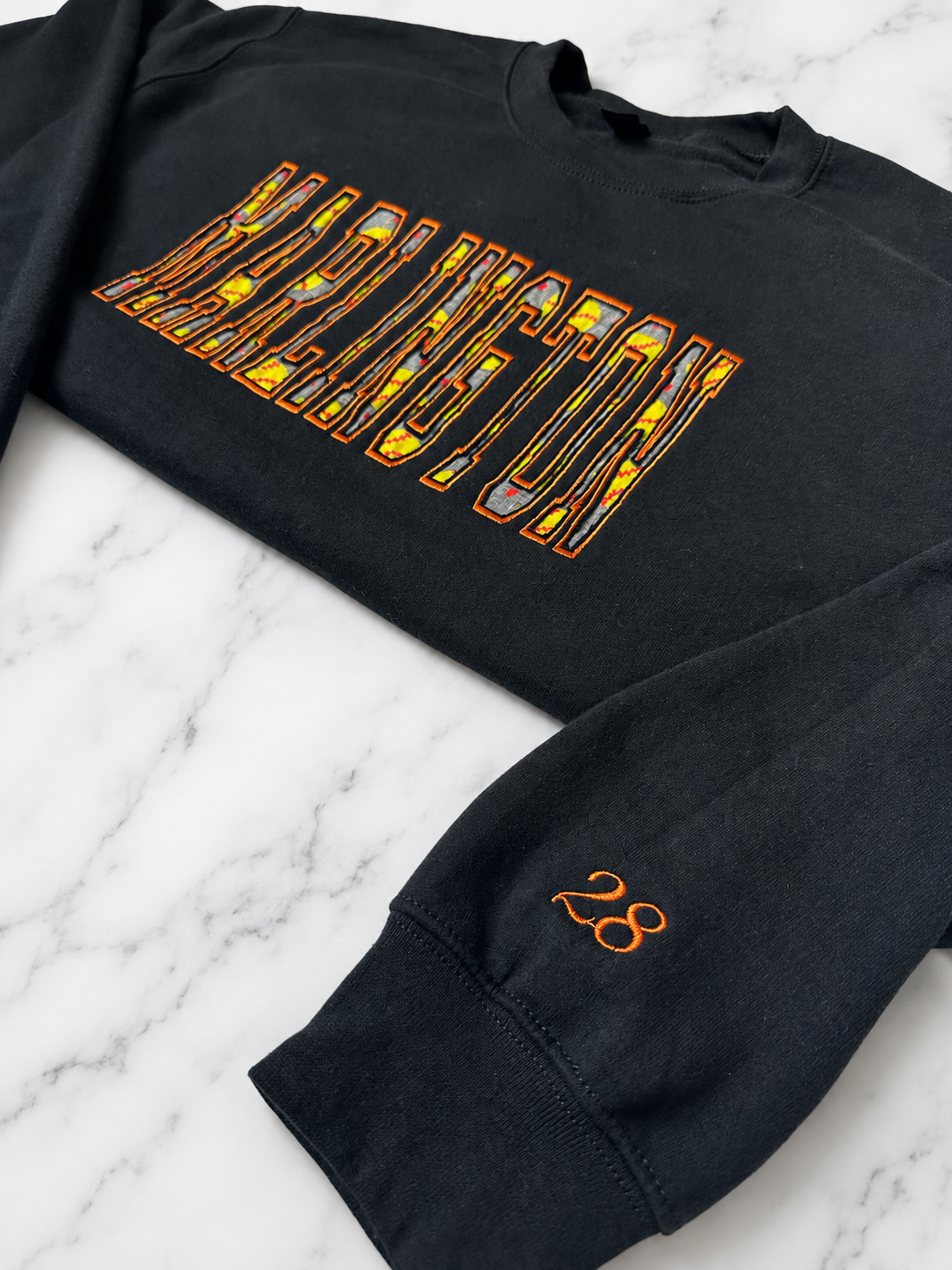 Custom School Name Softball Crewneck