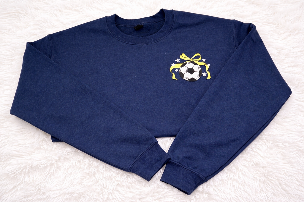 Game Day Soccer Bow Crewneck