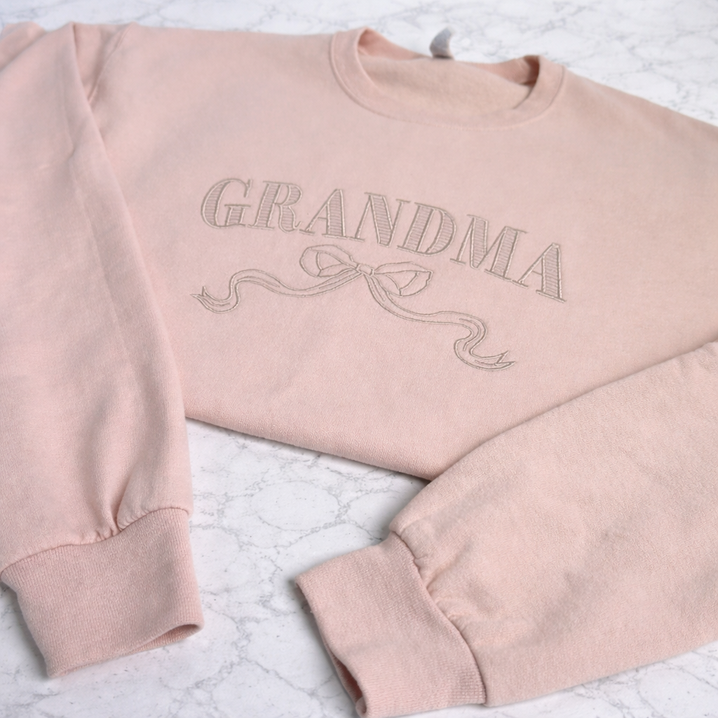Grandma With Bow Crewneck