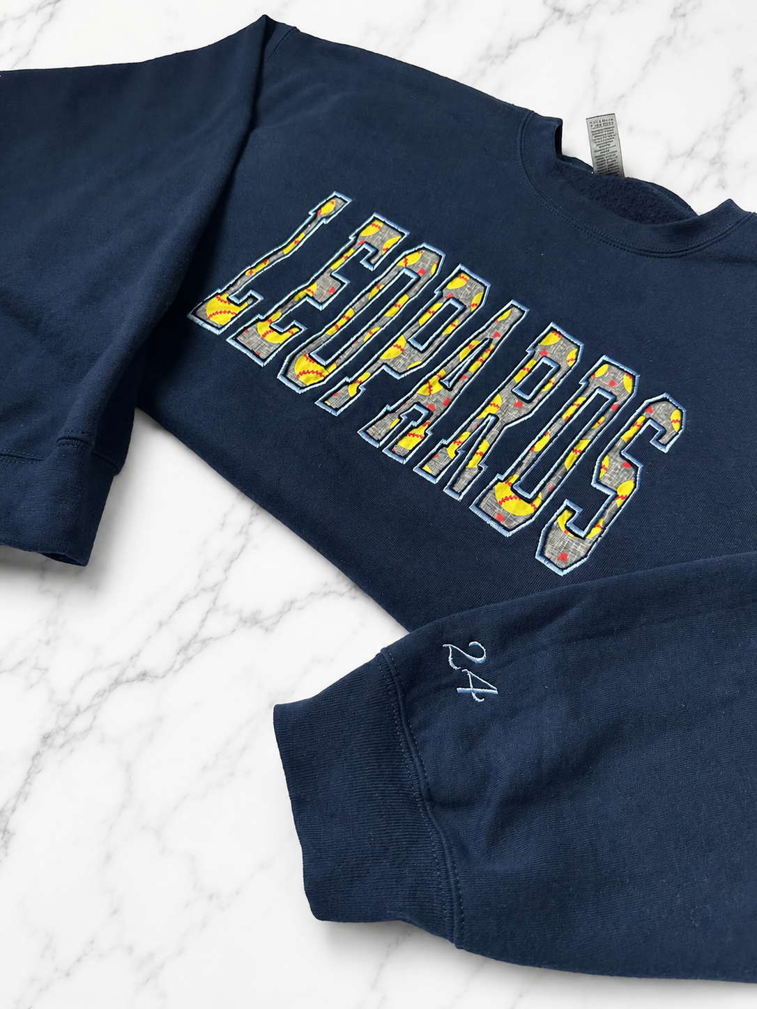 Custom School Name Softball Crewneck