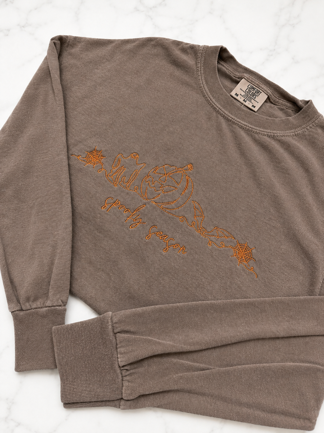 Spooky Season Line Art Long Sleeve Tee