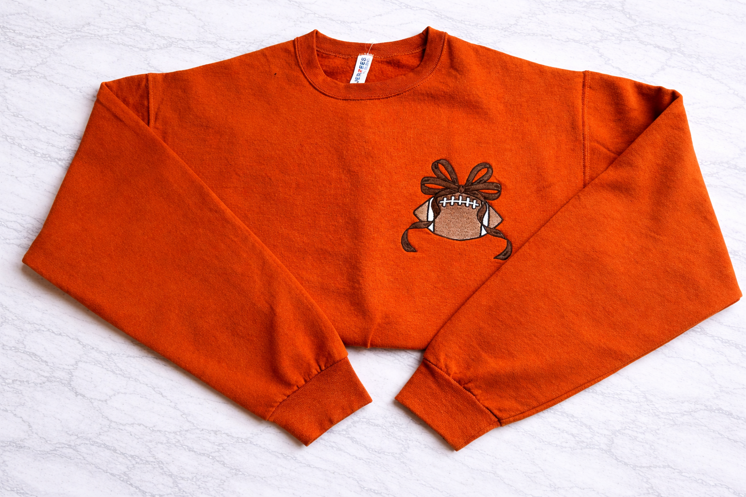 Football Game Day Bow Crewneck