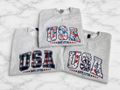 USA Reverse Applique Crewneck