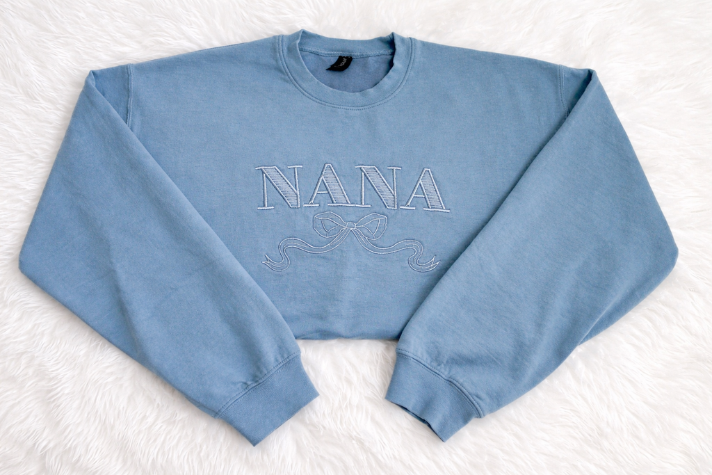 Nana With Bow Crewneck
