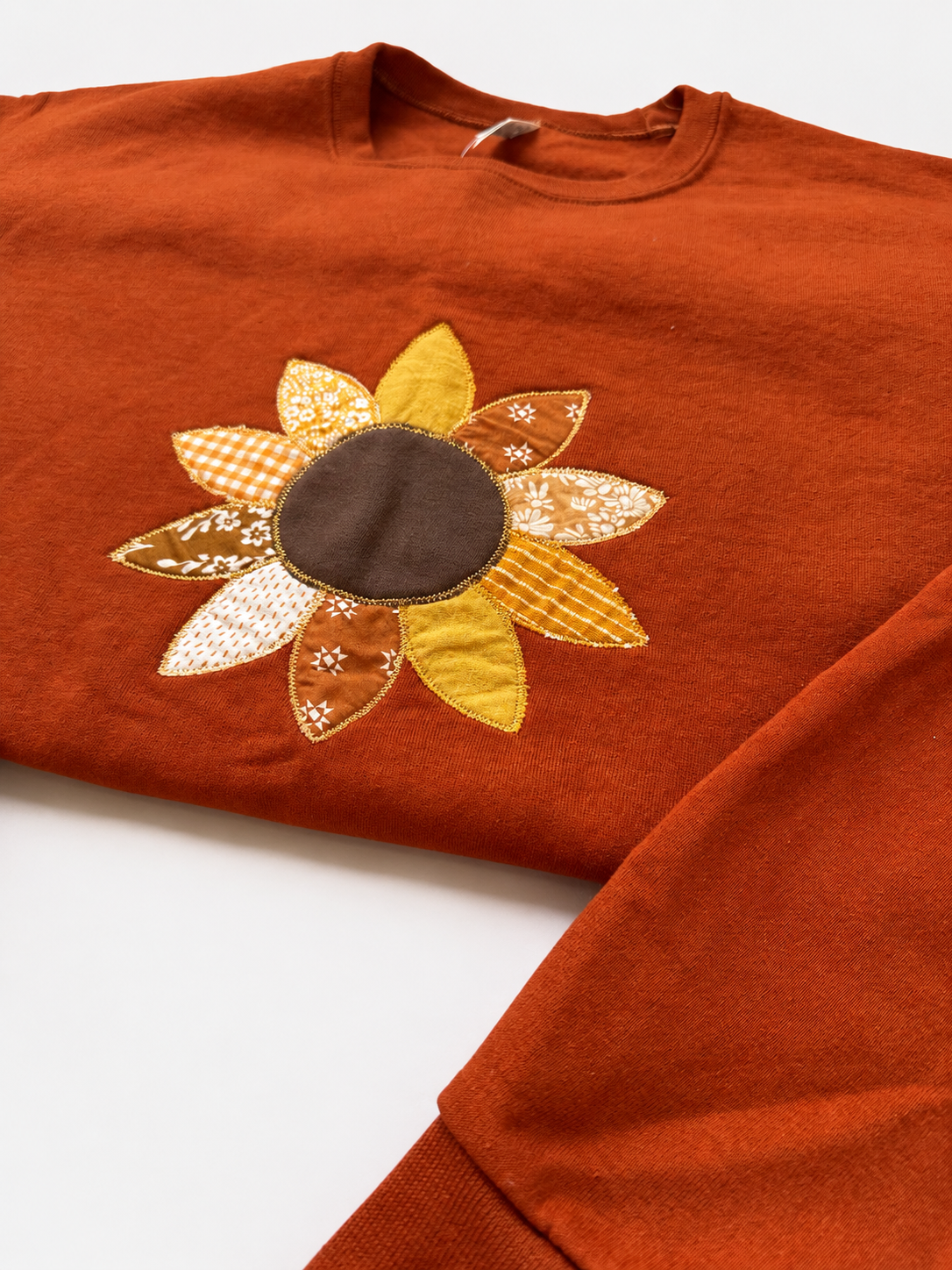 Sunflower Appliqué Crewneck