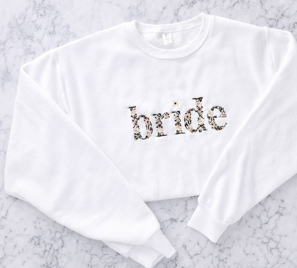 Floral Bride Crewneck