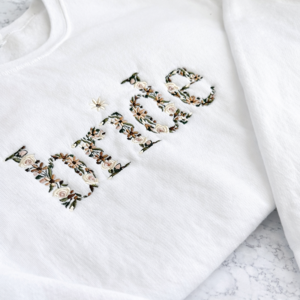 Floral Bride Crewneck
