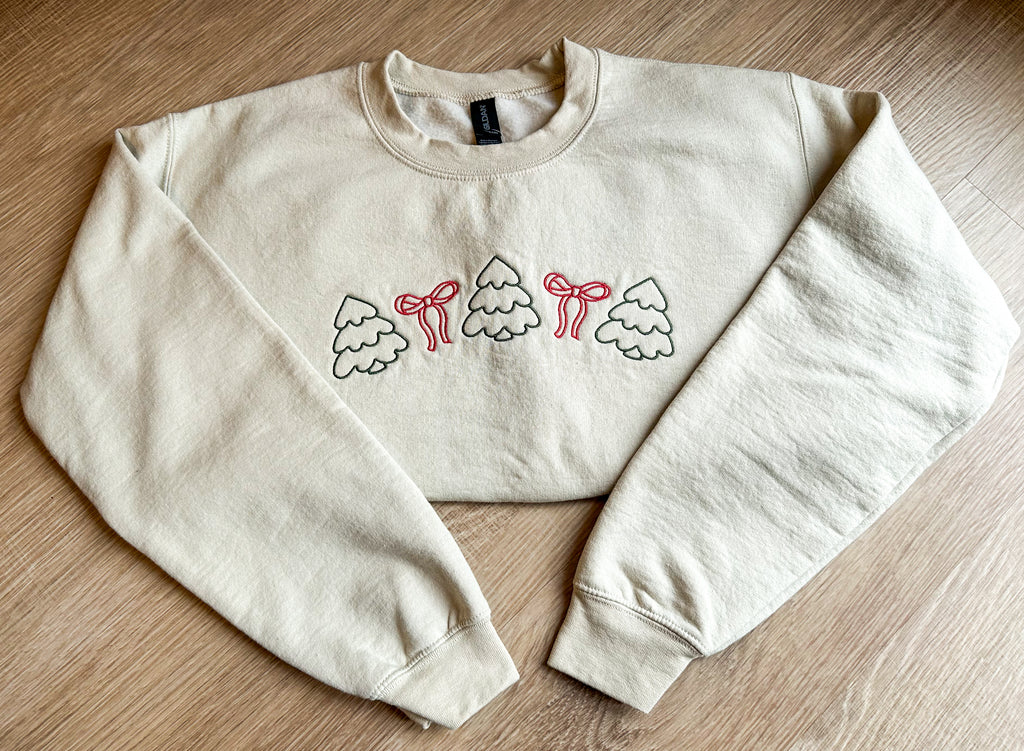 Christmas Tree Bow Crewneck
