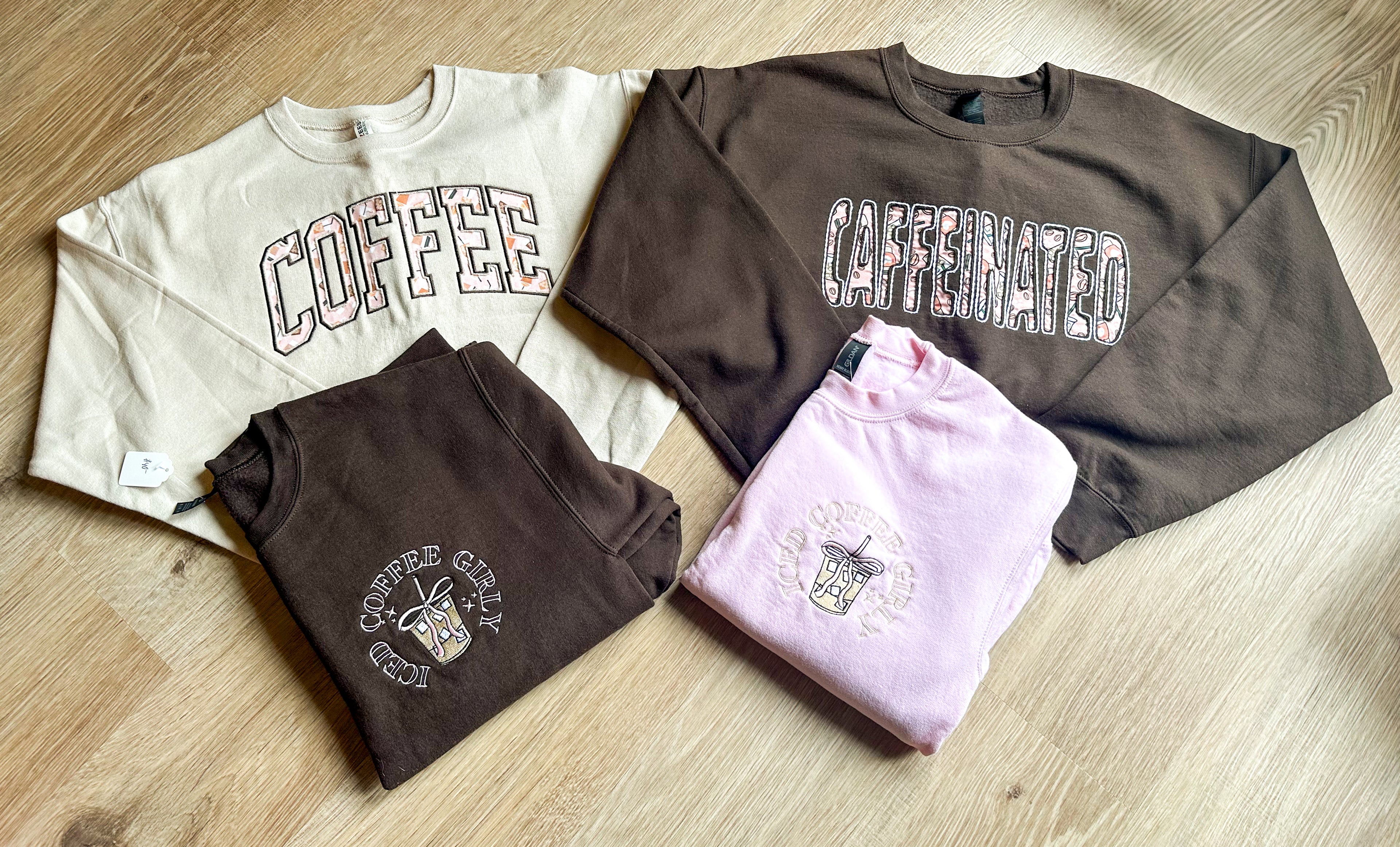 Coffee Applique Crewneck
