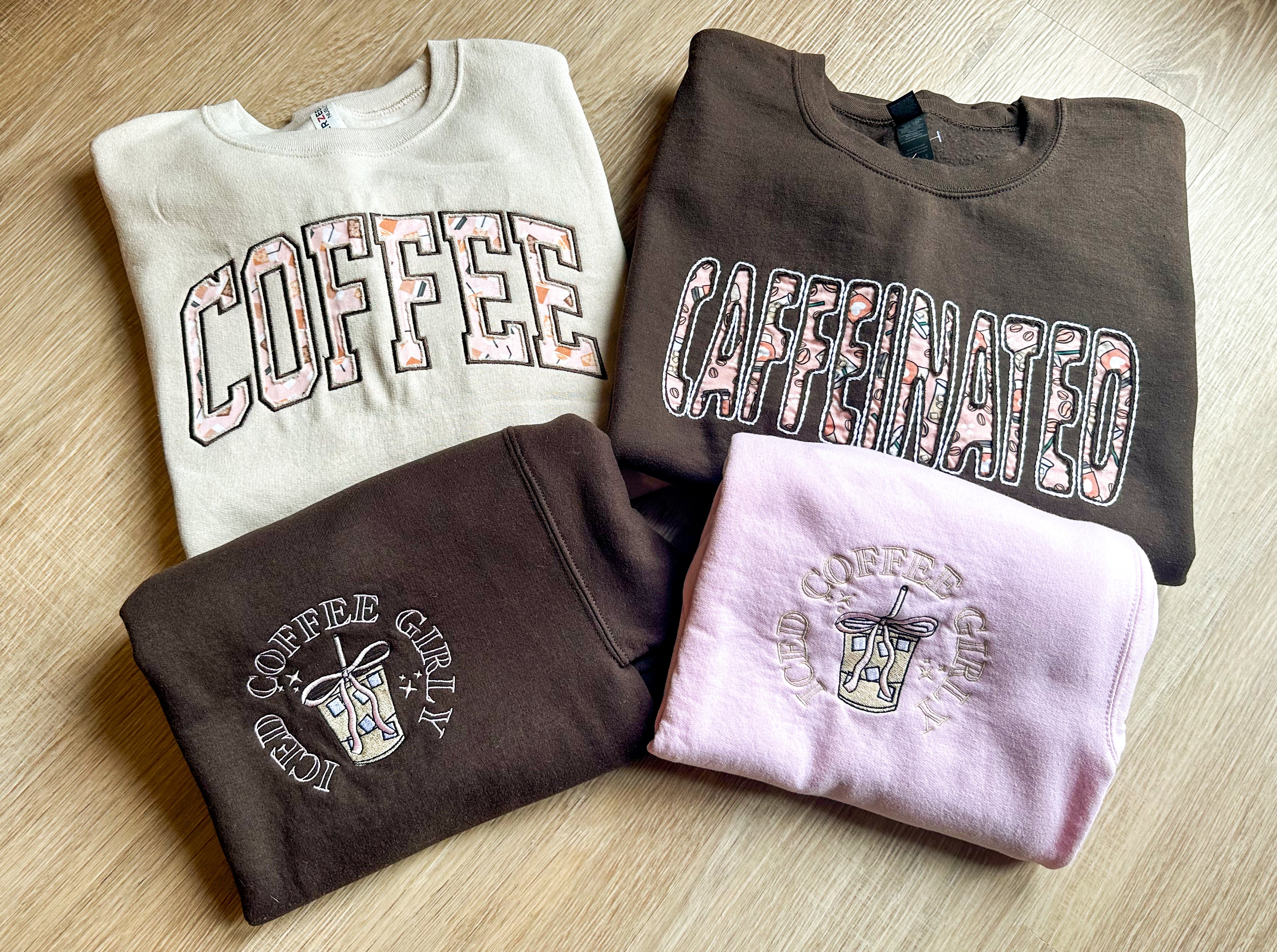 Coffee Applique Crewneck
