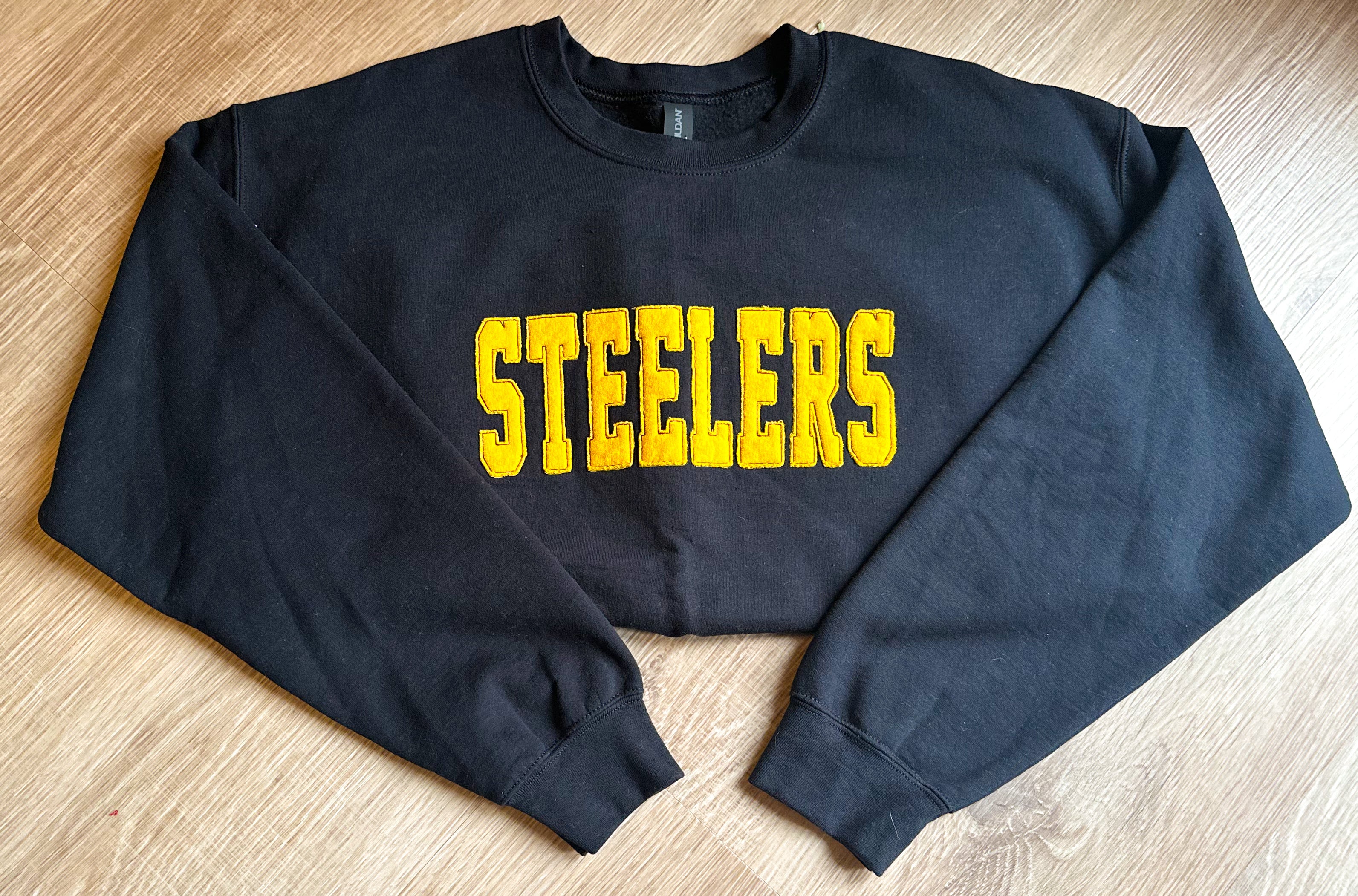 Steelers Appliqué Crewneck