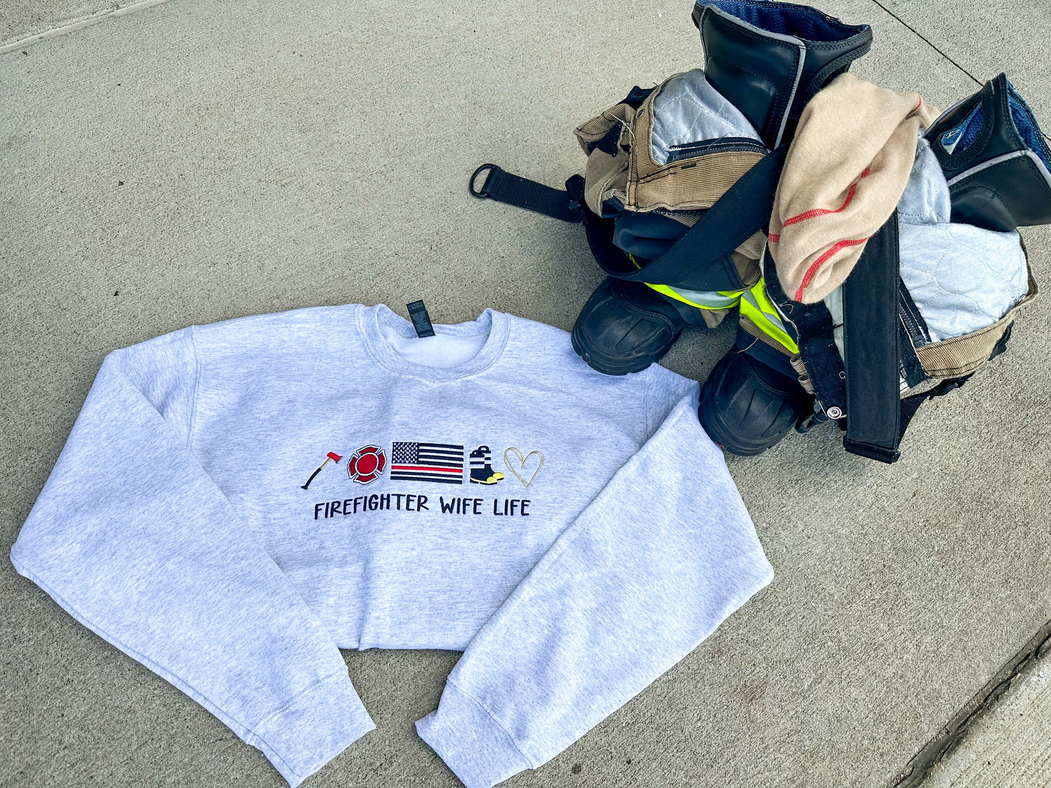 Firefighter Wife/Mom Crewneck