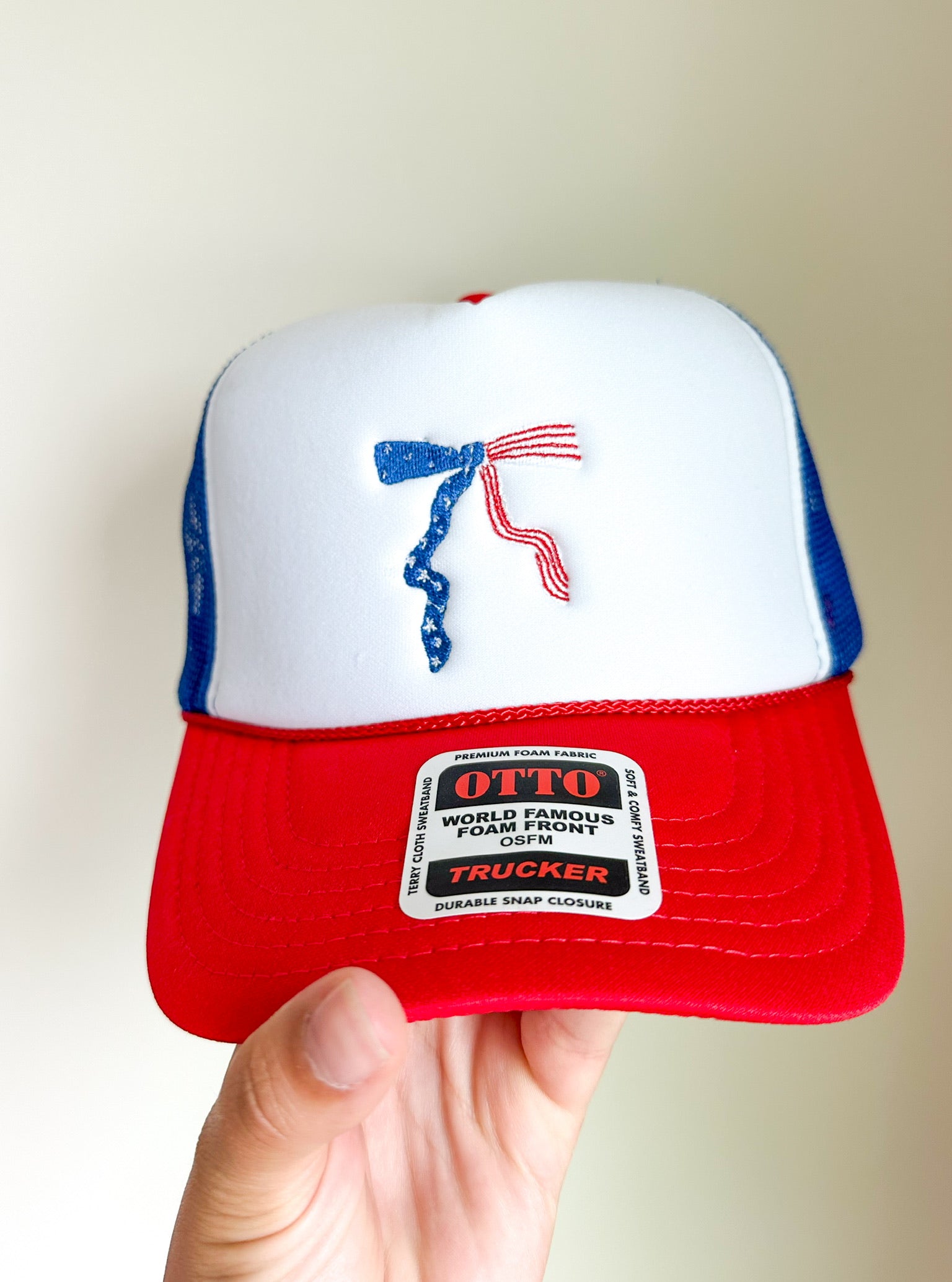 Patriotic Bow Trucker Hat